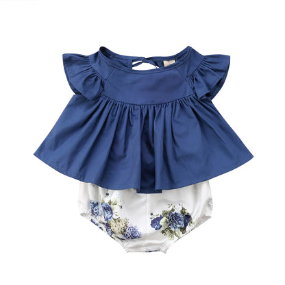 Kids Summer Outfit Set - Two Piece Clothing